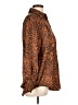Zara Animal Print Brown Long Sleeve Blouse Size L - photo 4