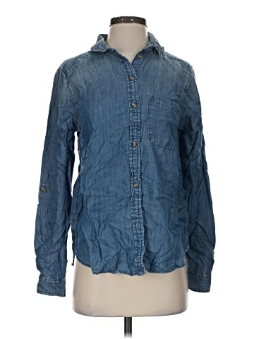 American Eagle Outfitters Long Sleeve Button-Down Shirt (view 1)
