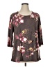 Catherines Brown 3/4 Sleeve T-Shirt Size 0X - photo 1