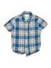 Mini Boden Plaid Blue Short Sleeve Button-Down Shirt Size 5 - 6 - photo 1