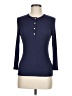 GOLDIE Blue Long Sleeve Henley Size M - photo 1