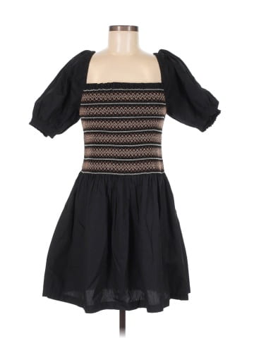 Madewell Poplin Puff-Sleeve Mini Dress (view 1)