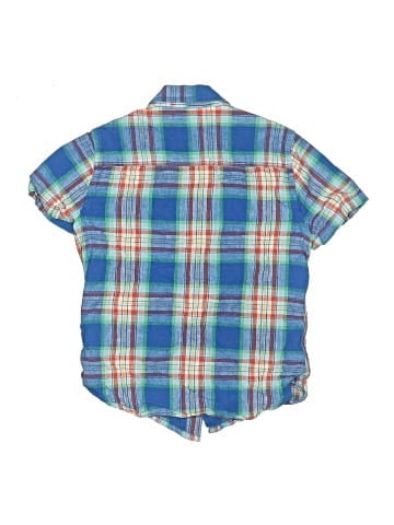 Mini Boden Short Sleeve Button-Down Shirt (view 2)