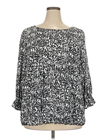 Halogen 3/4 Sleeve Blouse (view 1)