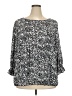 Halogen 100% Polyester Silver 3/4 Sleeve Blouse Size 3X - photo 1