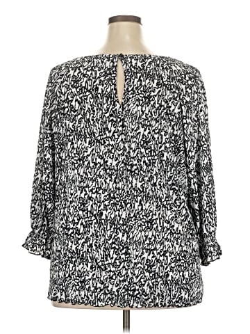Halogen 3/4 Sleeve Blouse (view 2)