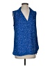 Equipment 100% Polyester Blue Tank Top Size S - photo 1