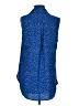Equipment 100% Polyester Blue Tank Top Size S - photo 2