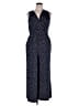 Korye Polka Dots Blue Jumpsuit Size 1X - photo 1