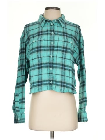 American Eagle Outfitters Long Sleeve Button-Down Shirt (view 1)