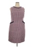 Boden 100% Wool Houndstooth Burgundy Casual Dress Size 18 - photo 1