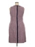 Boden 100% Wool Houndstooth Burgundy Casual Dress Size 18 - photo 2