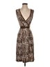 BCBG Paris Animal Print Brown Cocktail Dress Size XS - photo 1