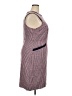 Boden 100% Wool Houndstooth Burgundy Casual Dress Size 18 - photo 4