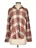 American Eagle Outfitters Plaid Tan Long Sleeve Button-Down Shirt Size S - photo 1