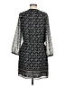 Madewell 100% Polyester Paisley Gray Casual Dress Size 6 - photo 2