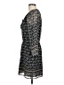 Madewell 100% Polyester Paisley Gray Casual Dress Size 6 - photo 5