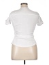 Guess White Short Sleeve Blouse Size L - photo 2