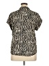 Alexander Jordan Animal Print Ivory Short Sleeve Blouse Size XL - photo 2