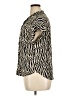 Alexander Jordan Animal Print Ivory Short Sleeve Blouse Size XL - photo 5
