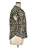 Alexander Jordan Animal Print Ivory Short Sleeve Blouse Size XL - photo 4
