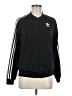Adidas 100% Polyester Black Track Jacket Size M - photo 1