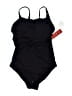 Jantzen Solid Black One Piece Swimsuit Size 8 - photo 1