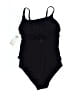 Jantzen Solid Black One Piece Swimsuit Size 8 - photo 2