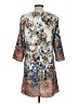 Freeway 100% Polyester Print Gray Casual Dress Size M - photo 2