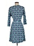 Leota Argyle Blue Casual Dress Size M - photo 2