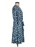 Leota Argyle Blue Casual Dress Size M - photo 4
