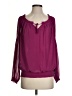 Express 100% Polyester Burgundy 3/4 Sleeve Blouse Size S (petite) - photo 1