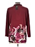 JM Collection Burgundy 3/4 Sleeve Blouse Size L - photo 2