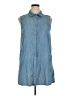 Avenue Blue Sleeveless Button-Down Shirt Size 14 - 16 Plus - photo 1