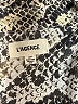 L'Agence Animal Print Silver Long Sleeve Blouse Size S - photo 7