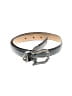 Brighton Silver Leather Belt Size M - photo 1