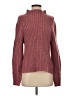 Leith Tweed Burgundy Turtleneck Sweater Size S - photo 1