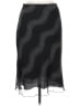 Yessica 100% Polyester Chevron-herringbone Black Formal Skirt Size L - photo 1
