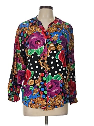 Gravity 3/4 Sleeve Blouse (view 1)