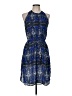 A.L.C. 100% Silk Paisley Blue Cocktail Dress Size M - photo 1