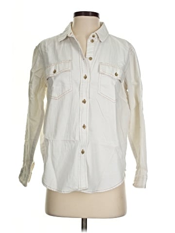 American Eagle Outfitters Long Sleeve Button-Down Shirt (view 1)