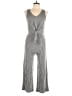 Caution to the Wind Metallic Silver Jumpsuit Size L - photo 1