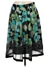 East5th 100% Polyester Print Green Casual Skirt Size 6 - photo 1