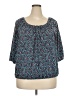 MICHAEL Michael Kors Teal 3/4 Sleeve Blouse Size 3X (estimated) - photo 1