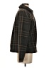 Banana Republic 100% Polyester Plaid Brown Coat Size S - photo 4