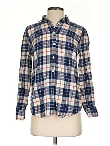 J.Crew Factory Store Long Sleeve Button-Down Shirt (view 1)