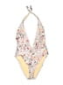 Minkpink Print Ivory One Piece Swimsuit Size L - photo 1