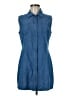 MNG Blue Casual Dress Size 8 - photo 1