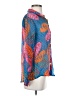 AP.NY 100% Cupro Paisley Blue Long Sleeve Blouse Size S - photo 4