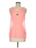 Adidas 100% Polyester Pink Active Tank Size M - photo 1